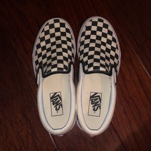 Checkered slip on Vans